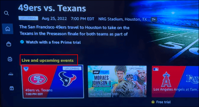 Live and upcoming events