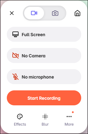 loom extension recording interface