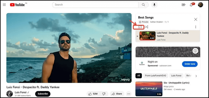 YouTube-Videos auf dem Mac wiederholen