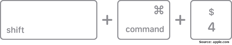 captura de tela de porção do mac