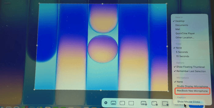 macbook neo built in microphone