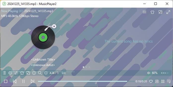 musicplayer2 audio player