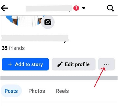 Navigieren Sie zu Ihrem Facebook-Profil