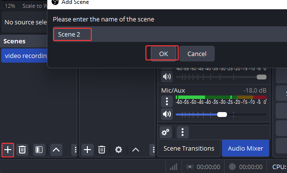obs add video capture scene