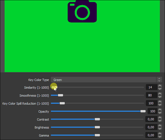 obs green screen