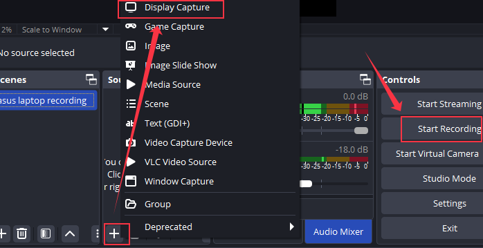 obs display capture