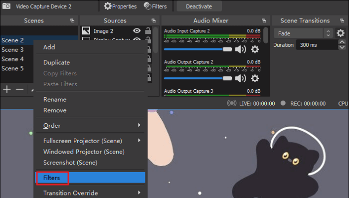 obs green screen effects