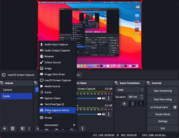 obs mac video capture device
