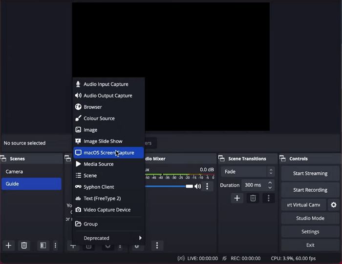 obs record screen with sound