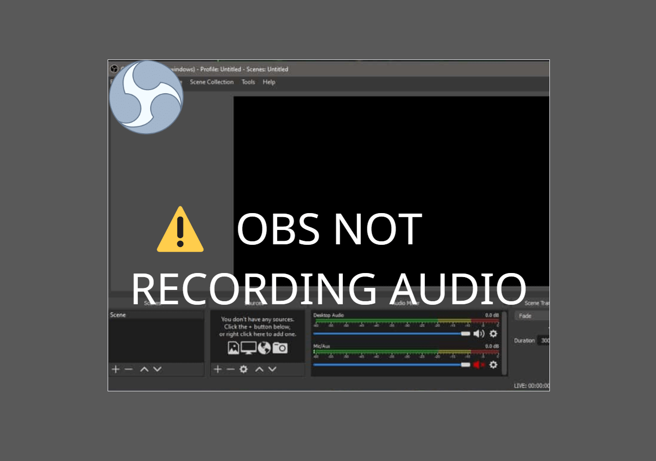 7 Useful Tips to Fix OBS Not Recording Audio in Seconds - EaseUS