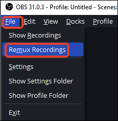 grabaciones obs remux