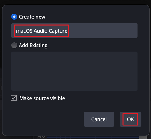 obs select dekstop audio device