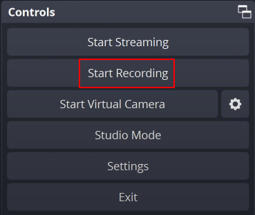obs start recording