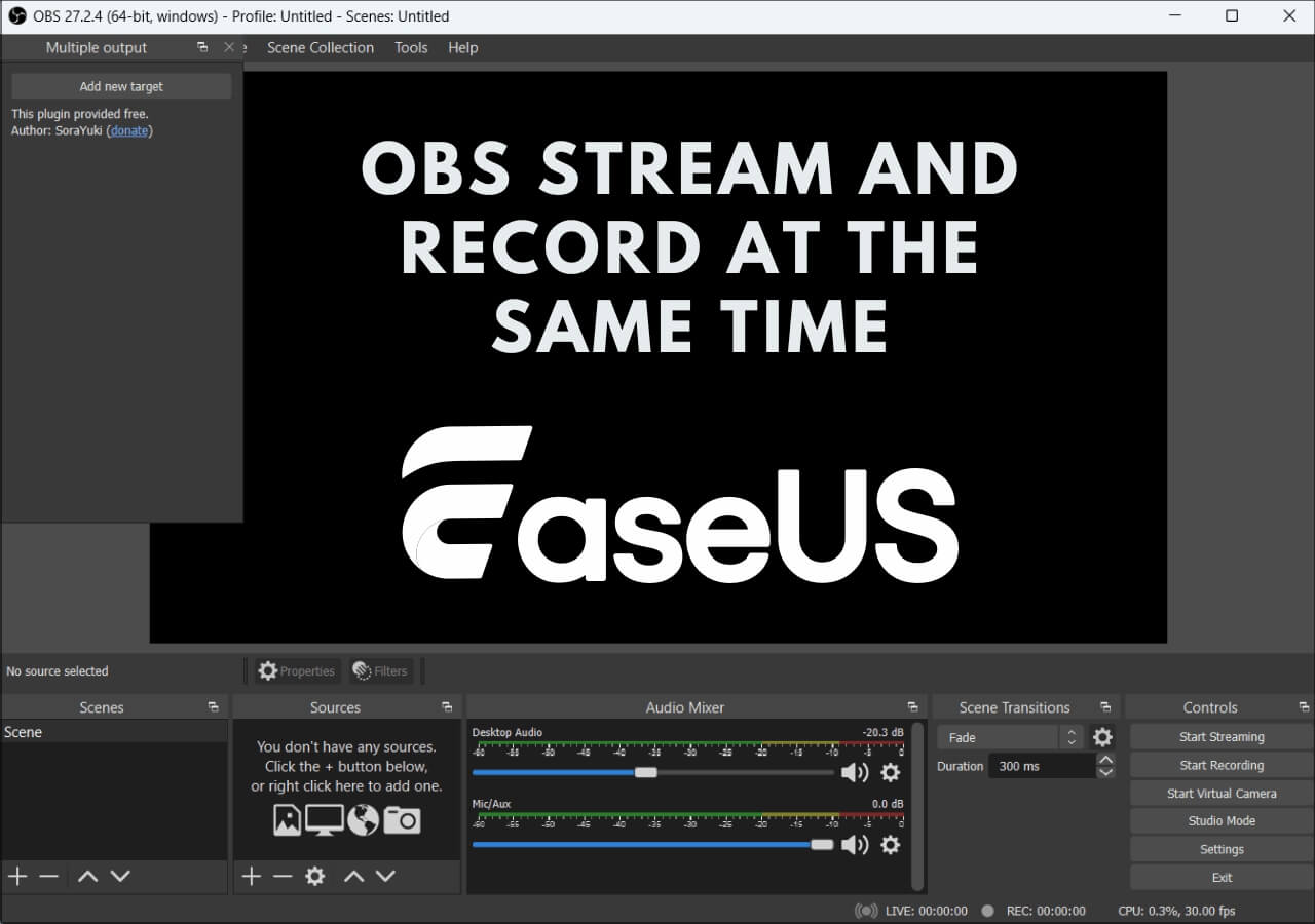 OBS Stream and Record at the Same Time [Full Guide]