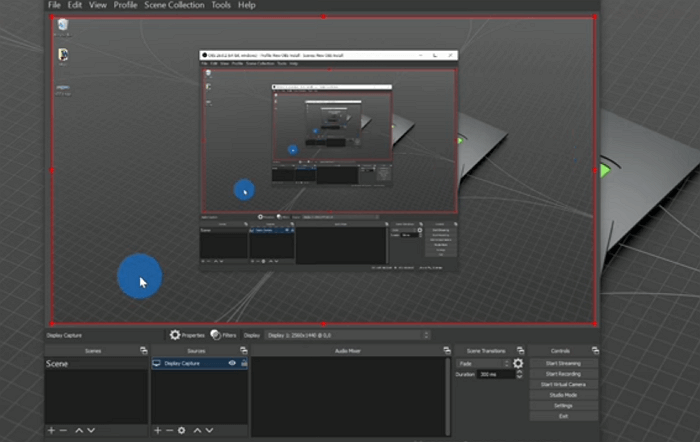 OBS Estúdio gravar webcam