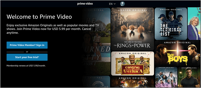 Prime Video öffnen