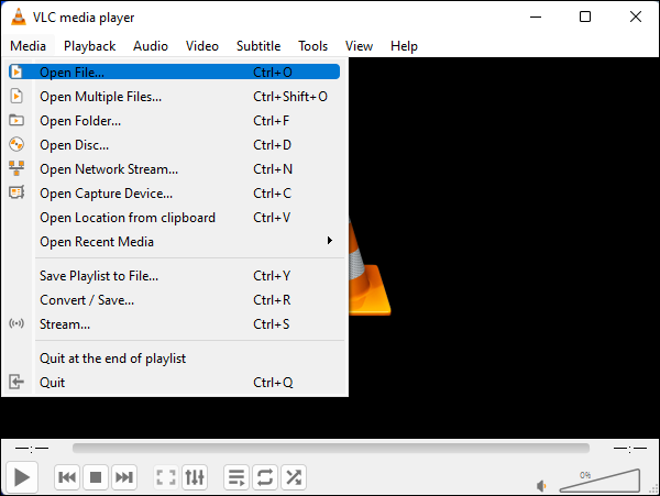 open mov file with vlc