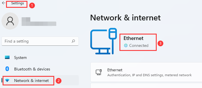 conexión internet pc