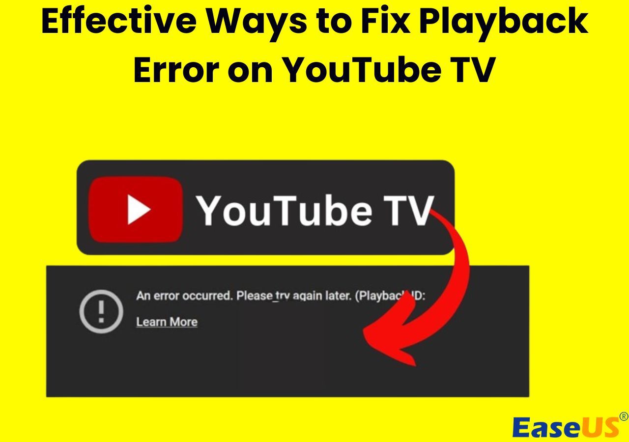 9 Effective Ways to Fix Playback Error on YouTube TV (100% Working)