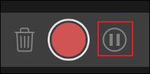 powerpoint pause resume button