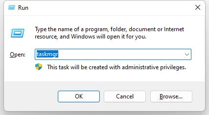Drücken Sie Win und R