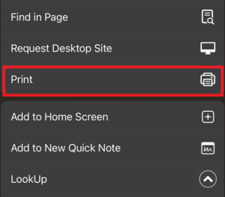print picture on iphone