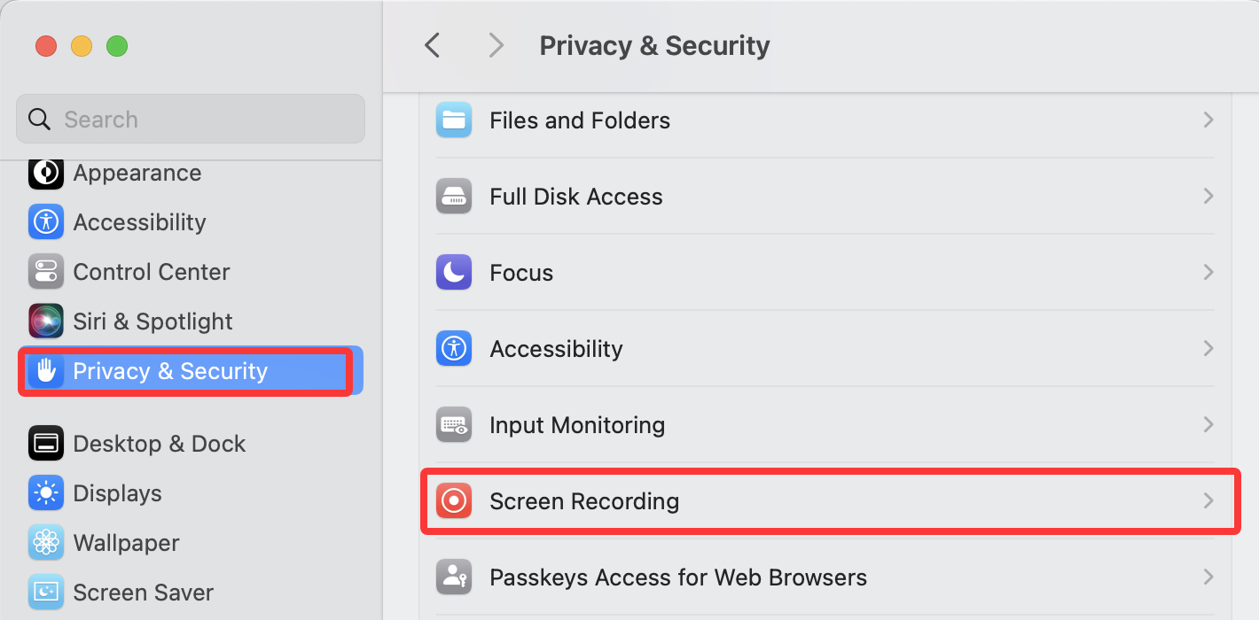 privacy and security mac 
