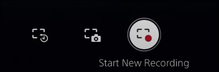 ps5 neue Aufnahme starten