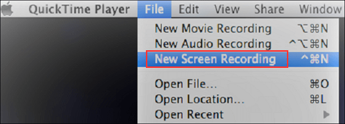 quicktime player screen recording function locate
