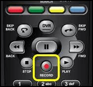 Aufnahmetaste auf der Smart TV-Fernbedienung