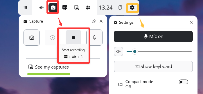 record game videos with game bar