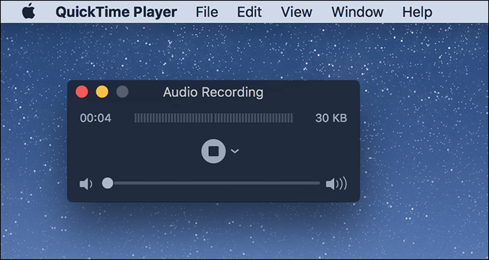 no sound quicktime screen recording