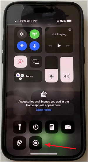 Cómo grabar la pantalla en iPhone XR 