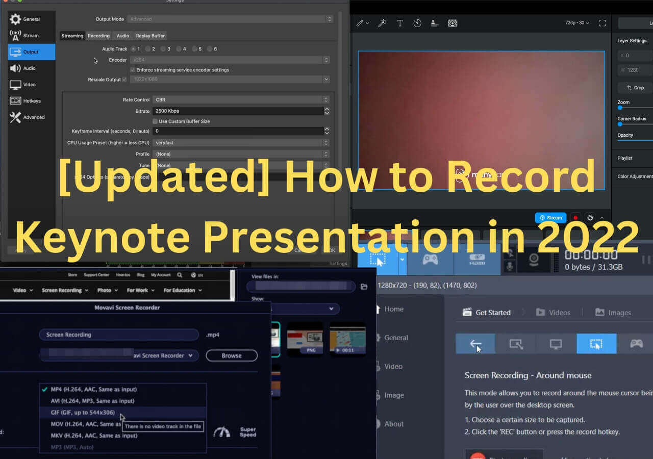 record presentation in keynote