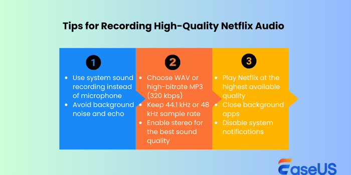 record neflix audio-tips
