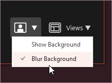 record powerpoint background settings