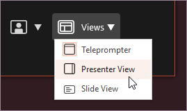 record powerpoint view mode settings