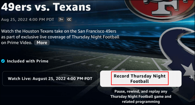 Record Thursday Night Football