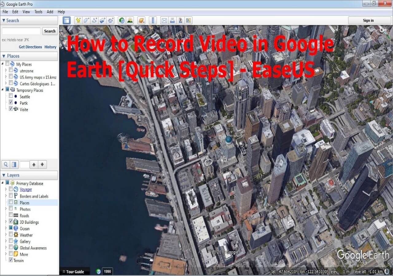 How to Record Video in Google Earth [Quick Steps] EaseUS