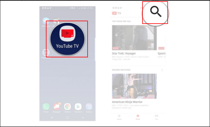 How do i record a program on youtube tv sale