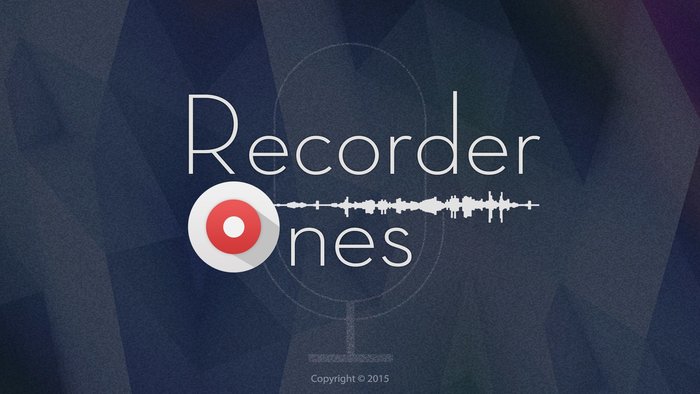 Recorder Ones for voice recording