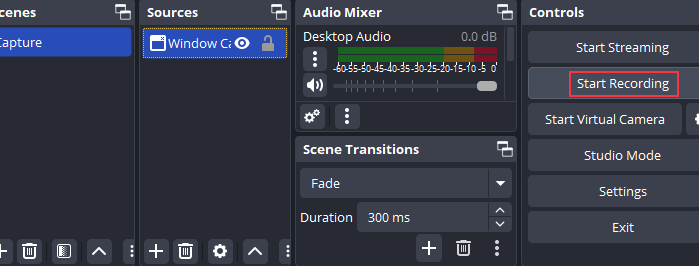 recording disocrd call with obs