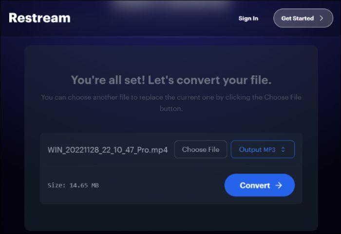 restream audio converter