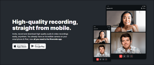 aplicativo gravador de voz Riverside