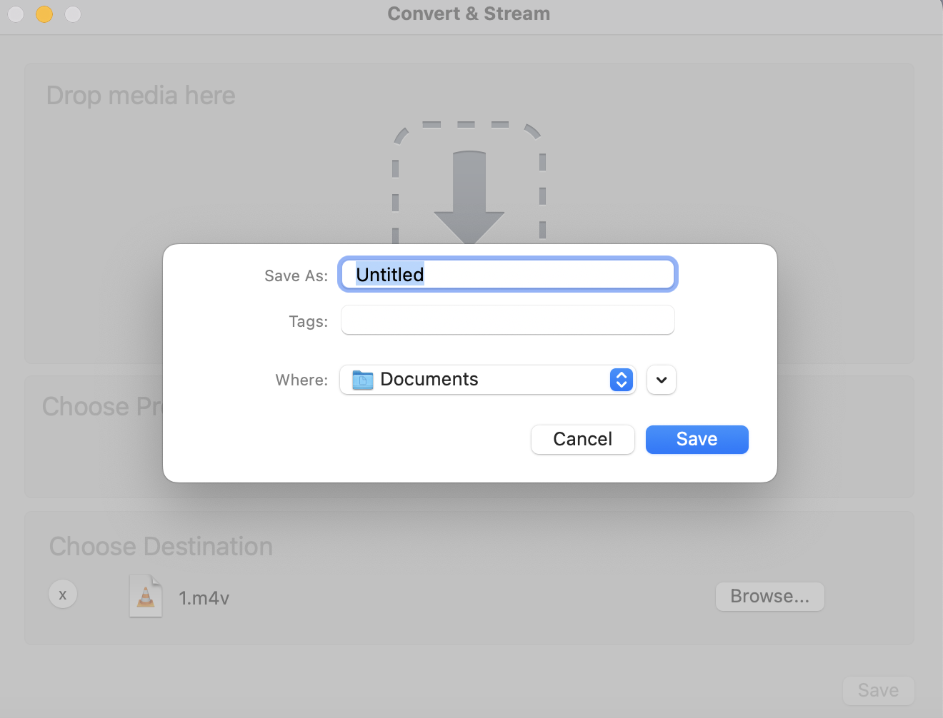 salvar vídeo recortado em vlc