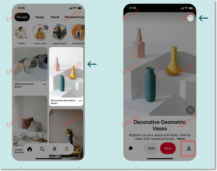 download pinterest video on iphone