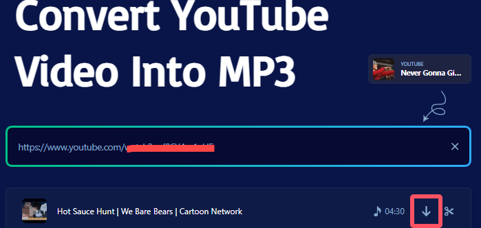 savemp3 per scaricare l'audio