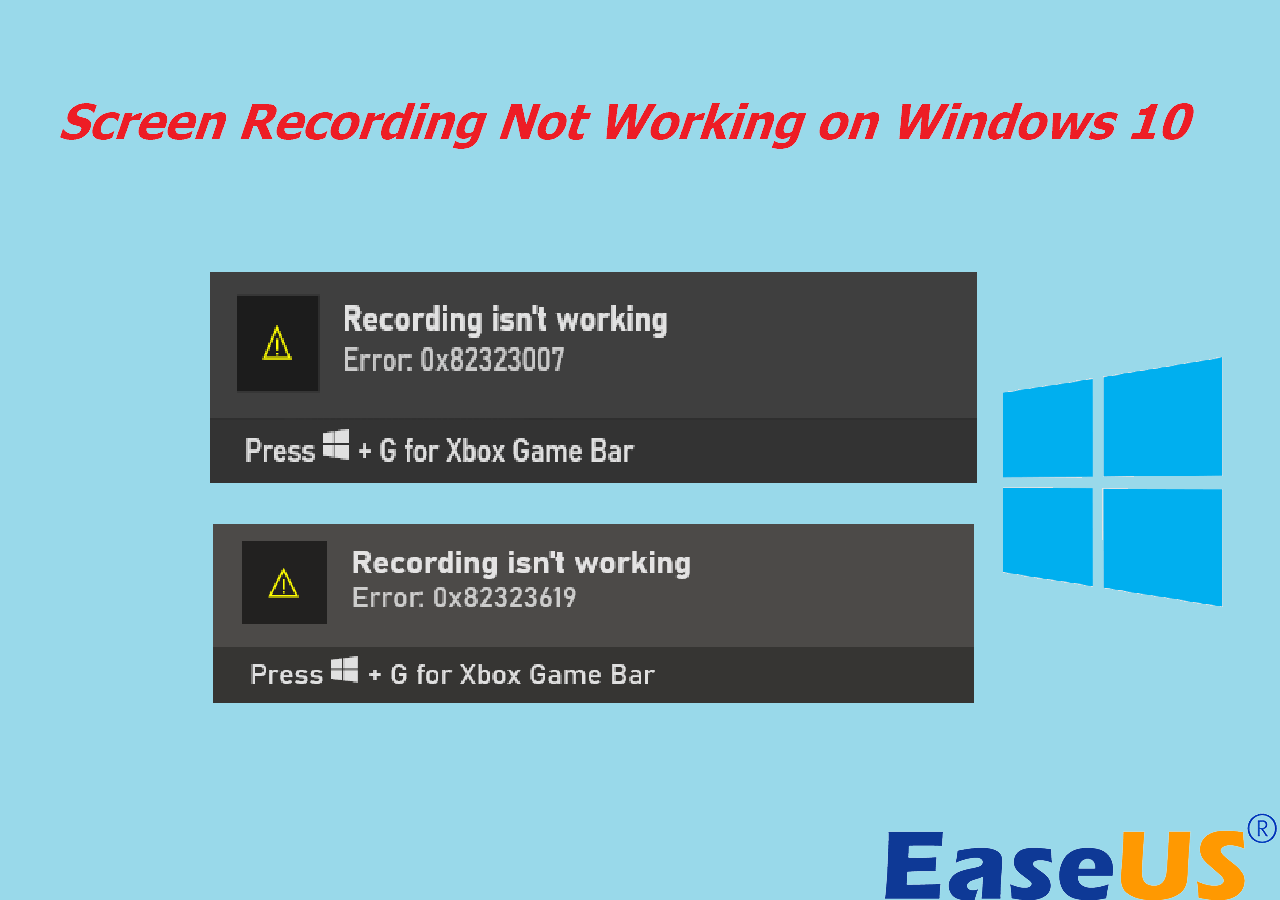 Screen Recording Not Working Windows 10 