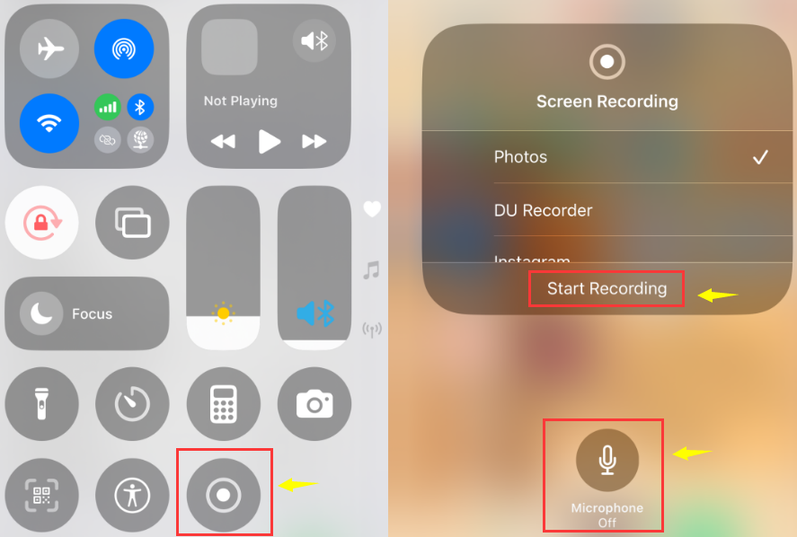 screen recording on iphone