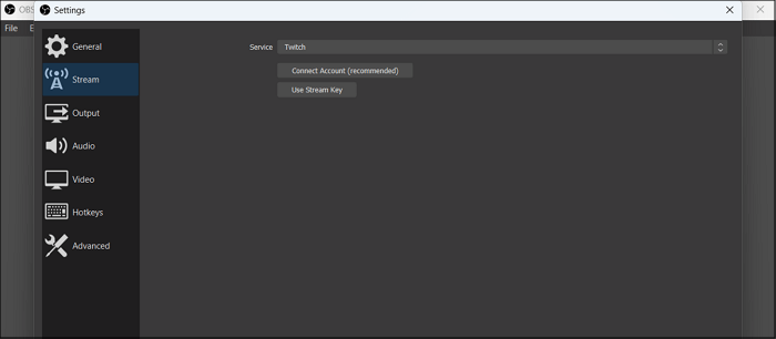 Select A Streaming Source under Stream